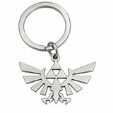 Llavero Metálico Escudo Hyliano Trifuerza Zelda