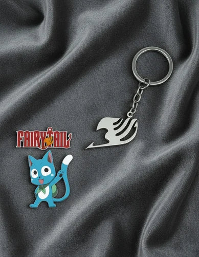 Llavero Metálico Fairy Tail Plateado