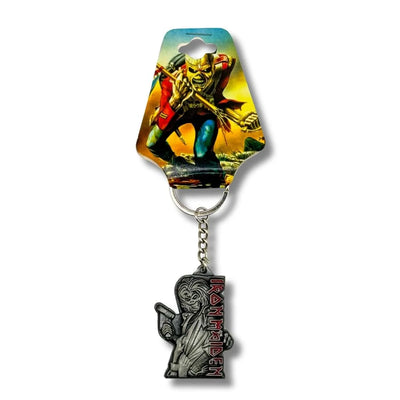 Llavero Metálico Iron Maiden Plateado