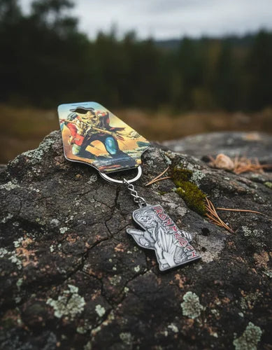 Llavero Metálico Iron Maiden Plateado