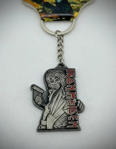 Llavero Metálico Iron Maiden Plateado