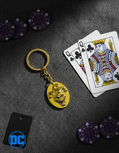 Llavero Metálico Joker Dorado