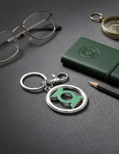 Llavero Metálico Linterna Verde