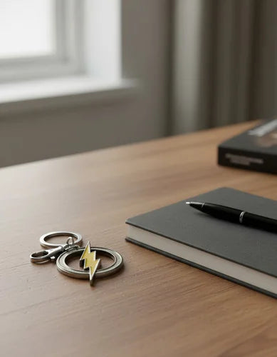 Llavero Metálico Logo Flash