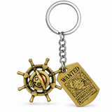 Llavero Metálico Luffy Wanted One Piece
