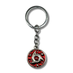 Llavero Metálico Mangekyo Sharingan Itachi Uchiha Plateado