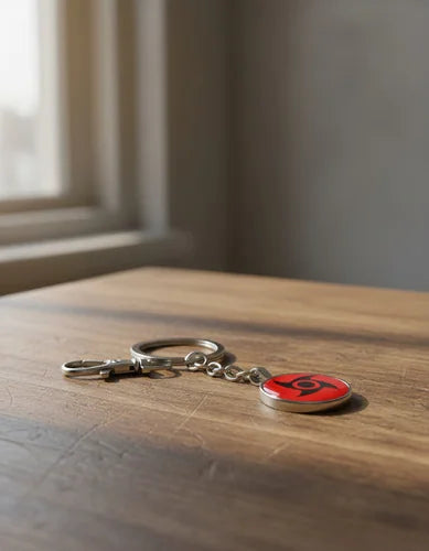 Llavero Metálico Mangekyo Sharingan Shisui