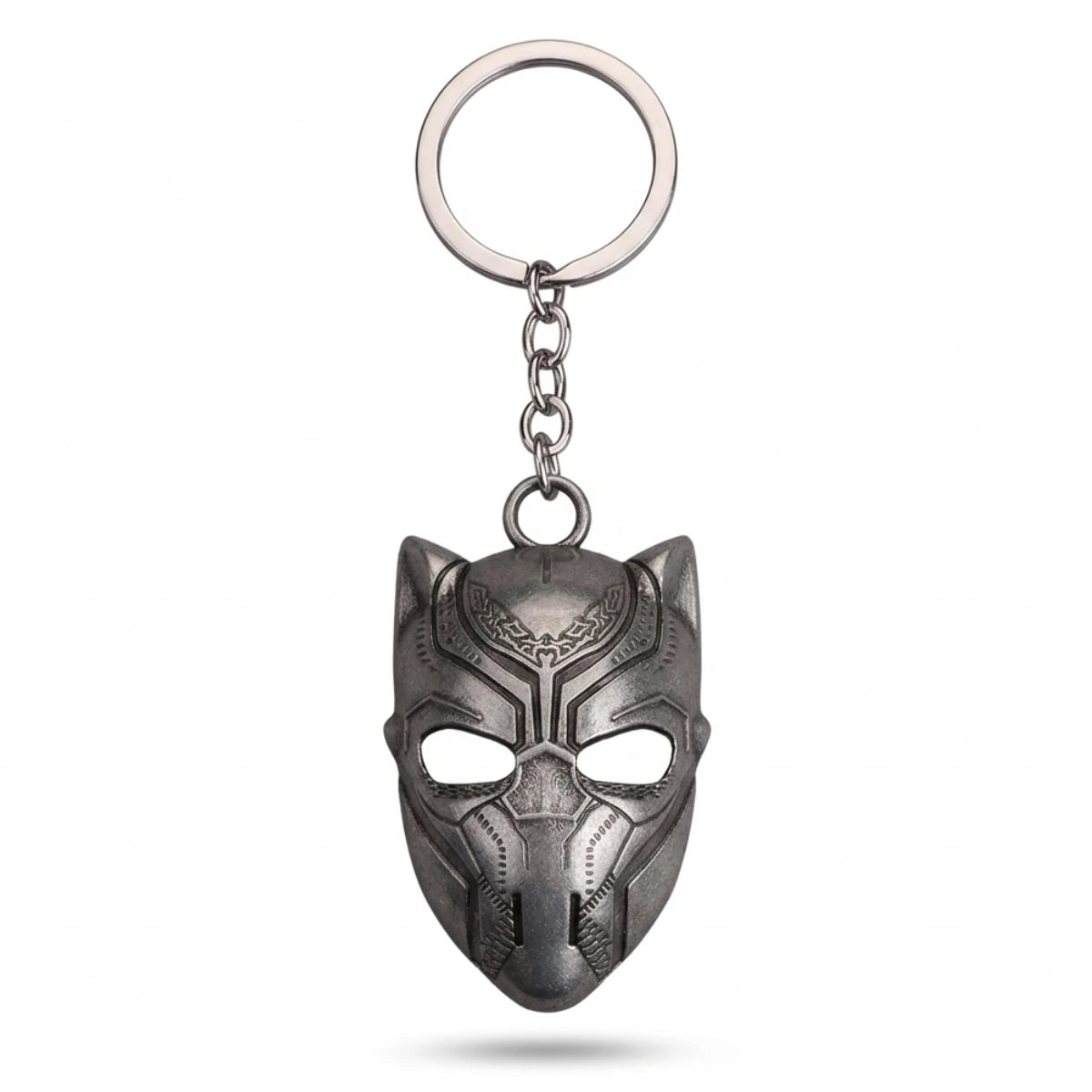 Llavero Metálico Máscara Black Panther