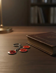 Llavero Metálico Naruto 3 Dijes Sharingan #3