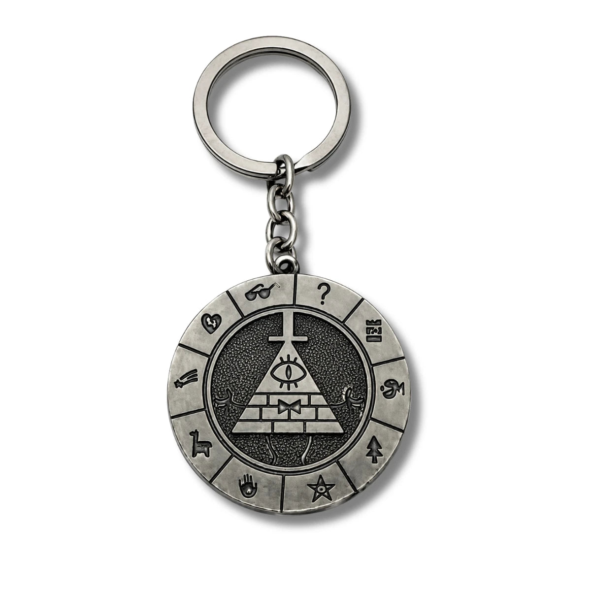 Llavero Metálico Rueda de Bill Cipher Gravity Falls