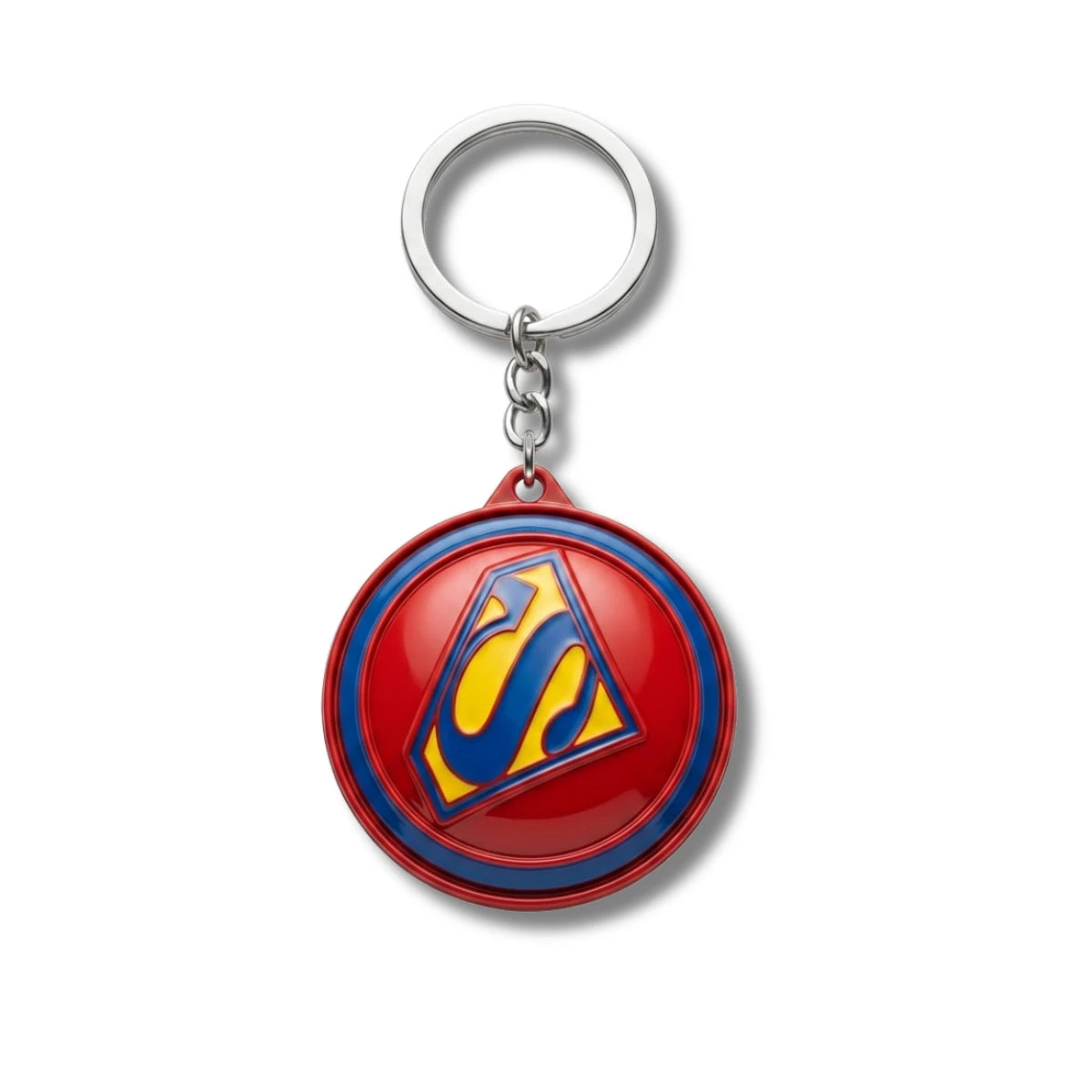 Llavero Metálico Superman Giratorio