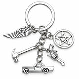 Llavero Metálico Supernatural Símbolos Cazadores