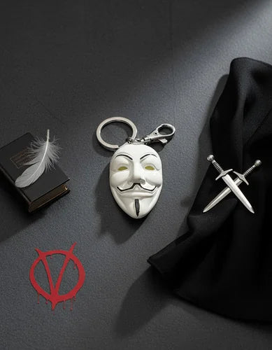 Llavero Metálico V de Venganza
