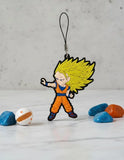 Llavero PVC Cordón Lariat Goku SSJ3