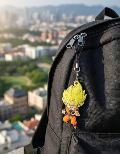 Llavero PVC Cordón Lariat Goku Super Saiyajin