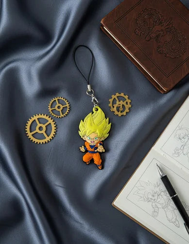 Llavero PVC Cordón Lariat Goku Super Saiyajin