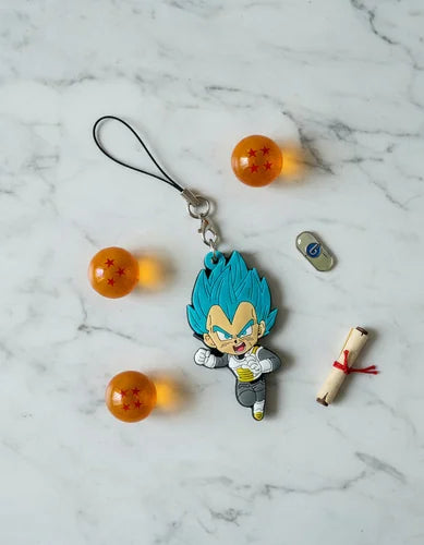 Llavero PVC Cordón Lariat Vegeta Blue