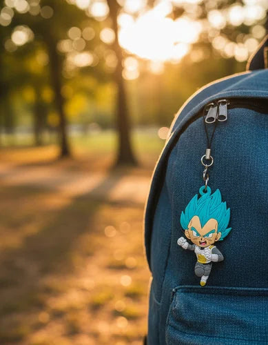 Llavero PVC Cordón Lariat Vegeta Blue
