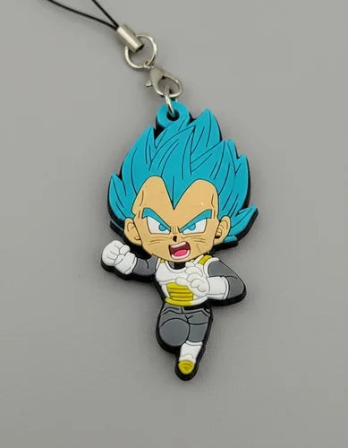 Llavero PVC Cordón Lariat Vegeta Blue