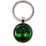 Llavero Resina Árbol de la Vida Verde