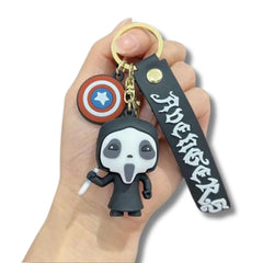 Llavero o Colgante Mochila Cute Scream Exhibido en mano