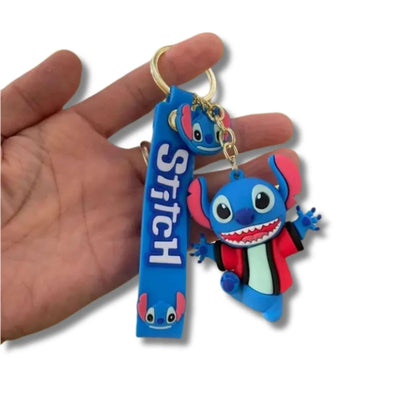 Llavero o Colgante Mochila Cute Stitch Bata Roja