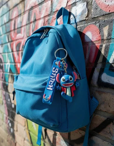 Llavero o Colgante Mochila Cute Stitch Bata Roja