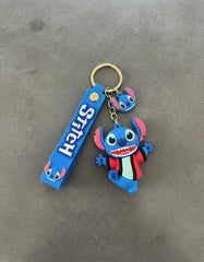 Llavero o Colgante Mochila Cute Stitch Bata Roja