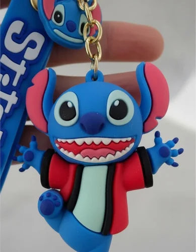 Llavero o Colgante Mochila Cute Stitch Bata Roja
