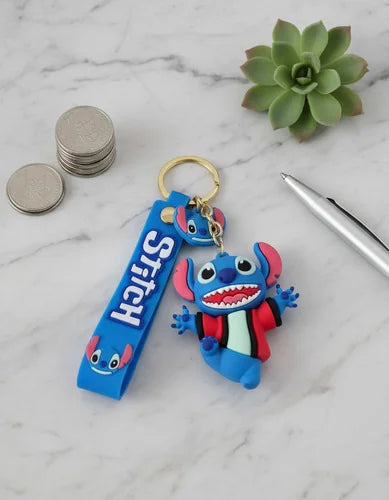 Llavero o Colgante Mochila Cute Stitch Bata Roja
