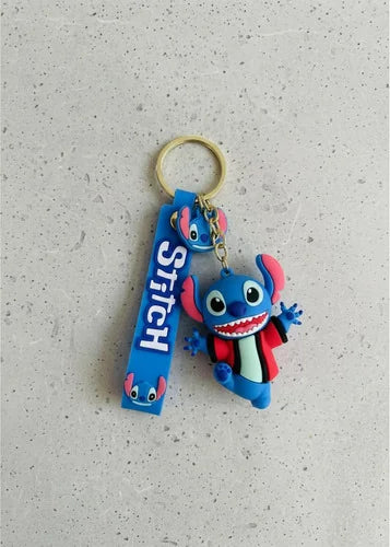 Llavero o Colgante Mochila Cute Stitch Bata Roja