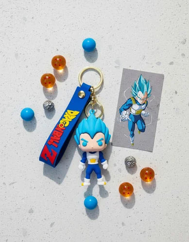 Llavero o Colgante Mochila Cute Vegeta Super Saiyan Blue