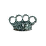 Manopla Calavera Plateada 4 dedos