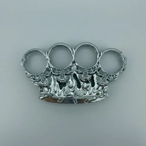 Manopla Calavera Plateada