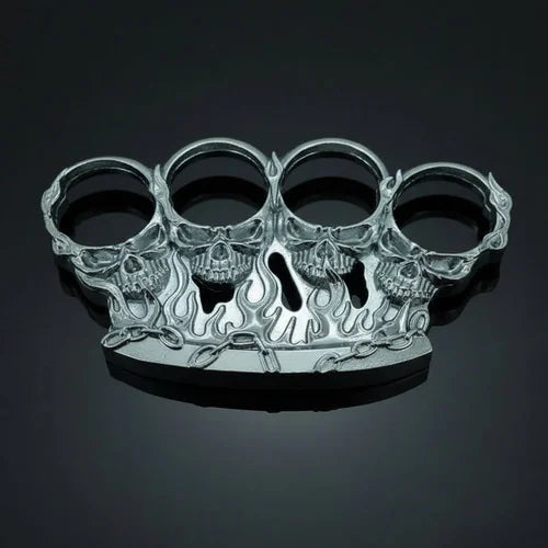 Manopla Calavera Plateada