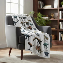 Manta Suave y Acogedora de Dinosaurios para Niñ@s 127 x 152 cm