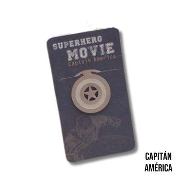 Marcapáginas Metalizado Capitán América