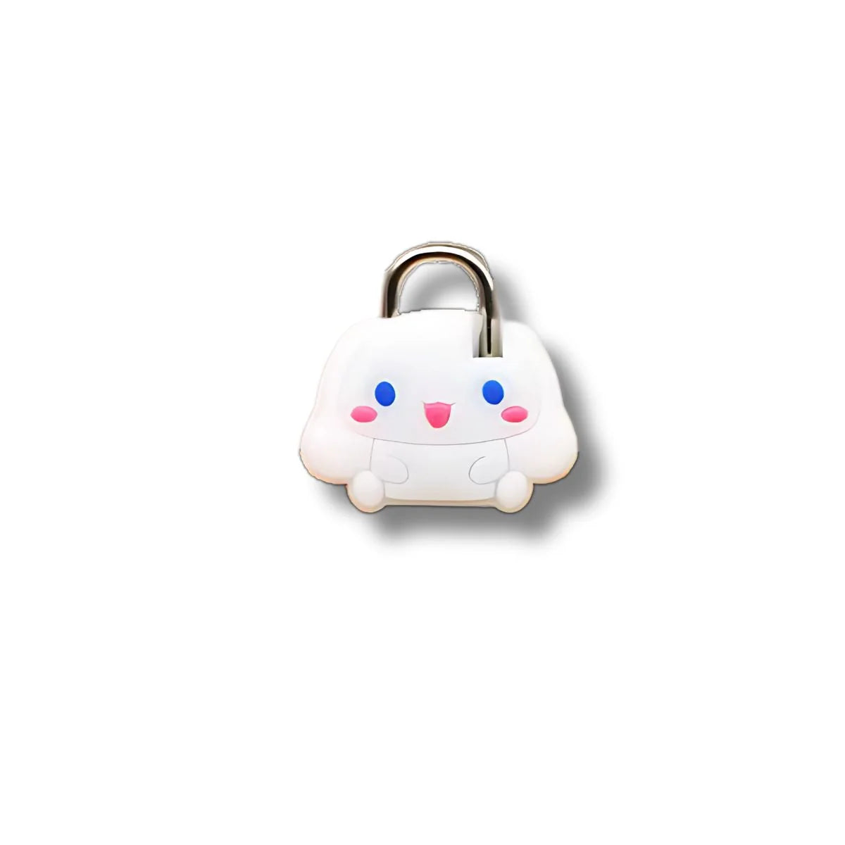Mini candado blanco con diseño de Cinnamoroll – estilo kawaii Sanrio