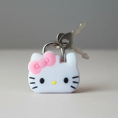 Mini Candado Hello Kitty Moño Rosa
