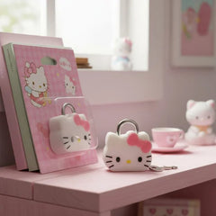 Mini Candado Hello Kitty Moño Rosa
