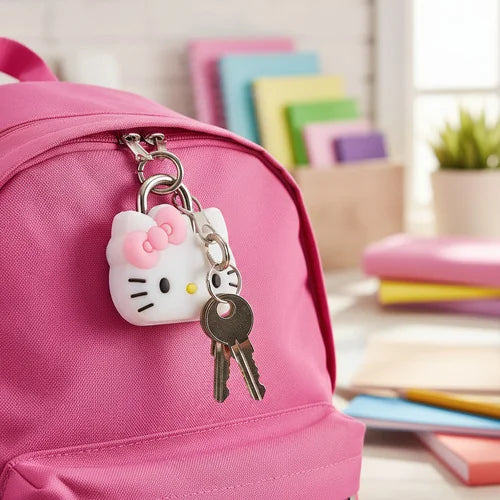 Mini Candado Hello Kitty Moño Rosa
