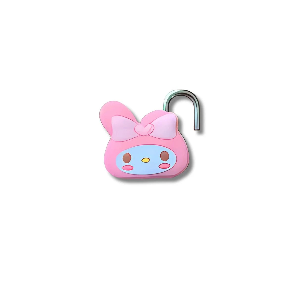 Mini candado rosa con diseño de My Melody abierto – estilo tierno Sanrio