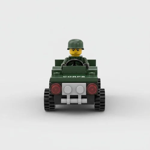 Mini Jeep Serie Ejército Tipo Lego