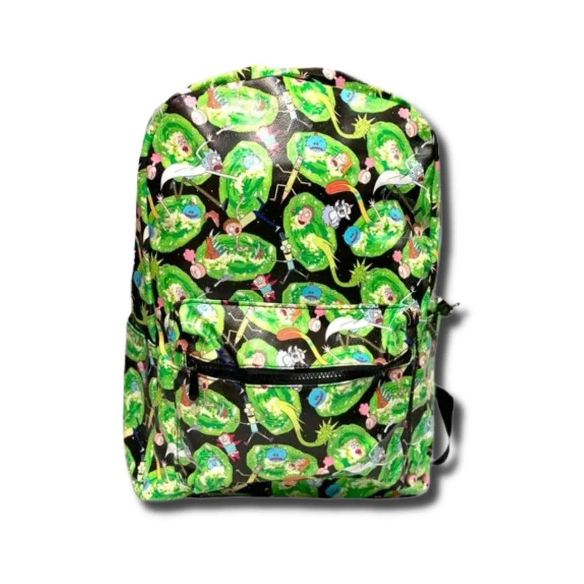 Mochila Rick and Morty Color Verde y Negro
