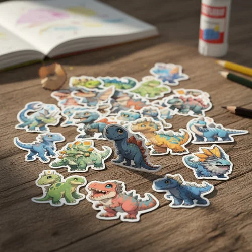 Pack x 5 Stickers Dinosaurios