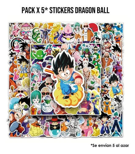 Pack x 5 Stickers Dragon Ball