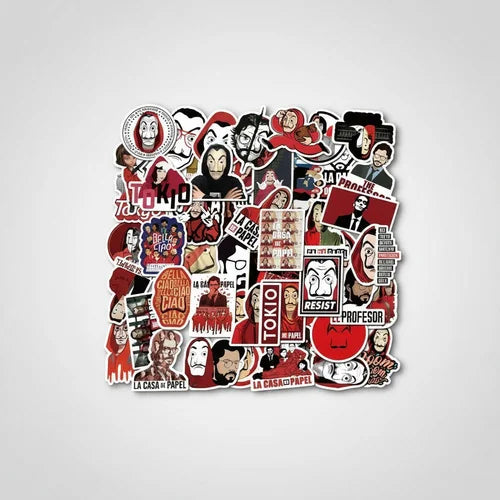 Pack x 5 Stickers La Casa De Papel