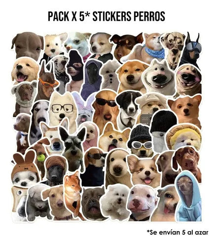 Pack x 5 Stickers Perros