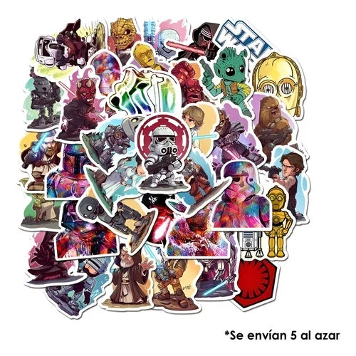 Pack x 5 Stickers Star Wars