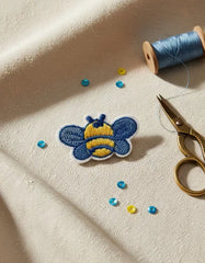 Parche Camiseta Abeja Azul y Amarilla